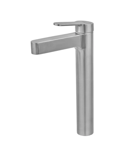 Смеситель для умывальника Koer KI-11016-02 высокий (из нерж. стали) (Цвет нерж) (KR4790)