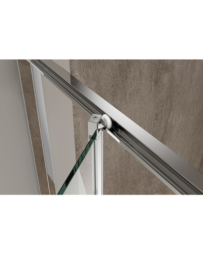 Душевая кабина без поддона Koer SR SC09-90x90x200-R-TR-01 прозрачное стекло Easy Clean 6мм хром правая (KR5770)