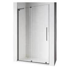 Двері у нішу Walk-In розсувні Koer SR SD07-120x200-L-TR-07 прозоре скло Easy Clean 8мм графіт ліва (KR5688)