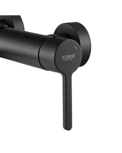 Душевая система со смесителем Koer KB-56029-05 3 функции чёрная (KR5490)