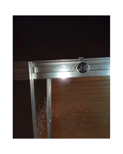 Шторки стеклянные на ванну раздвижные Koer SR BS06-120x150-TR-01 прозрачное стекло Easy Clean 6мм, хром (KR5945)