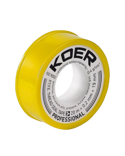 ФУМ стрічка для газу Koer STP-02 PRO 20M * 0.2mm * 19mm (KR0122)