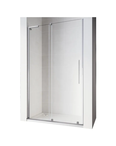 Дверь в нишу Walk-In раздвижная Koer SR SD07-120x200-R-TR-01 прозрачное стекло Easy Clean 8мм хром правая (KR5773)