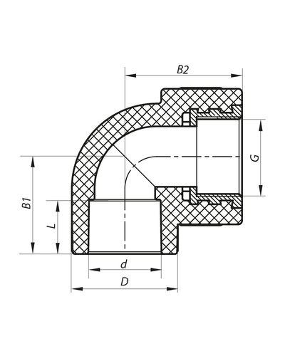 Угол ВР 32x3/4F PPR Koer K0116.PRO (KP0138)