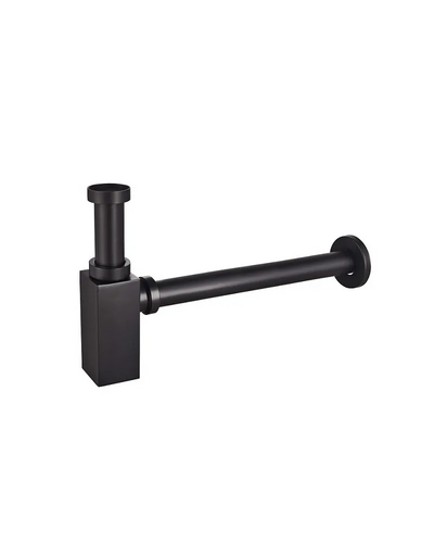 Сифон для умывальника Koer BT-02-05 1.1/4 черный (KR3412)