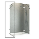 Бічна стінка до кабіни Koer SR SW04-80x200-TR-01 прозоре скло Easy Clean 10мм, хром (KR5389)