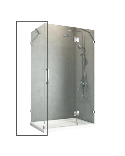 Боковая стенка для кабины Koer SR SW04-80x200-TR-01 прозрачное стекло Easy Clean 10мм, хром (KR5389)