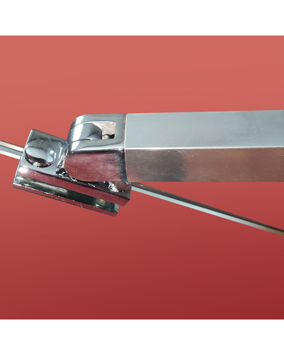 Боковая стенка для кабины Koer SR SW04-80x200-TR-01 прозрачное стекло Easy Clean 10мм, хром (KR5389)