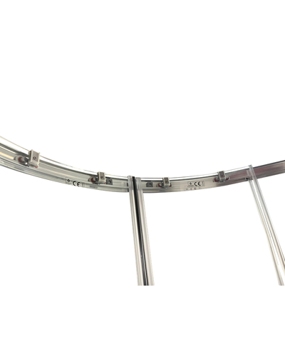 Душова кабіна без піддону Koer SR SC04-90x90x195-TR-02 прозоре скло Easy Clean 5мм SS Color (KR5682)