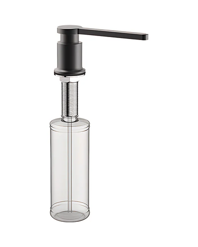 Дозатор для рідкого мила врізний Koer SDB-03-05 чорний (300 мл) (KR5633)