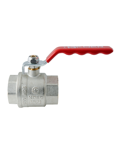 Кран шаровой ГГВ Koer Extreme KE.214-40 - 1 1/2" FF ручка "рычаг" красная (KR5748)