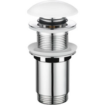 Донний клапан для раковини Koer PW-08-11 1.1/4  без переливу автоматичний Click-Clack біла керам.накл (KR5788)