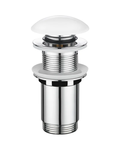 Донний клапан для раковини Koer PW-08-11 1.1/4 без переливу автоматичний Click-Clack біла керам.накл (KR5788)