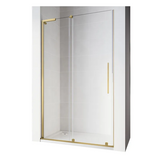 Двері у нішу Walk-In розсувні Koer SR SD07-120x200-R-TR-12 прозоре скло Easy Clean 8мм матове золото права (KR5774)