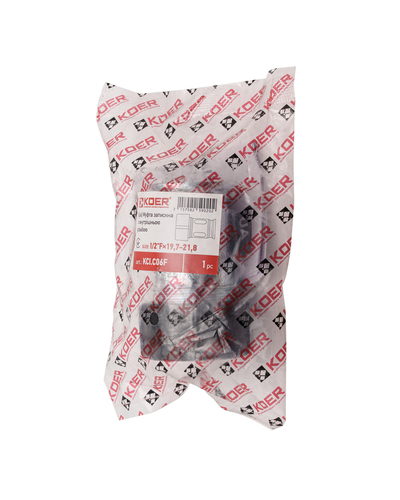 Муфта зажимная с внутренней резьбой Koer KCI.C06F - 1/2"Fx19,7-21,8 (KR5902)