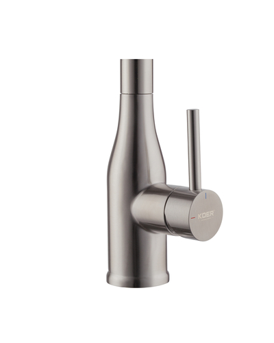 Смеситель для кухни Koer KI-70026-02 с черным силиконовым изливом (KR5209)