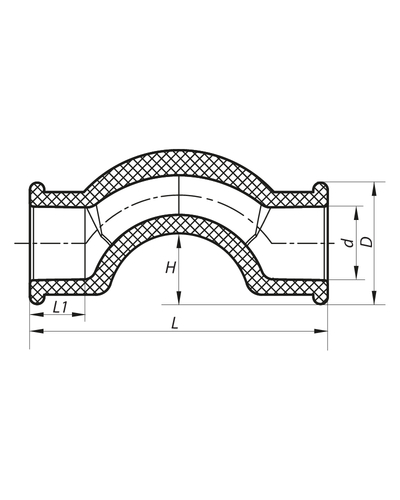 Обвод короткий Koer PPR 20 K0065.PRO (KP0077)