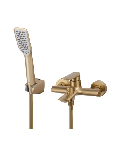 Смеситель для ванны с коротким изливом Koer KB-40028-12 золото мат (KR5307)