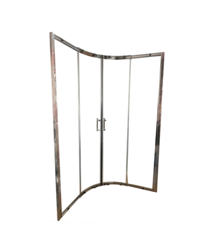 Душова кабіна без піддону Koer SR SC04-90x90x195-TR-02 прозоре скло Easy Clean 5мм SS Color (KR5682)