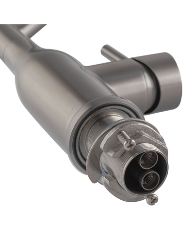 Смеситель для кухни Koer KI-70026-02 с черным силиконовым изливом (KR5209)