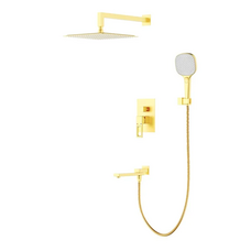 Душова система вбудована Koer KB-66009-12 3 функціі (матове золото) (KR5992)