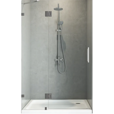 Двері в нішу Koer SR SD04-120x200-TR-07 прозоре скло Easy Clean 10мм, графіт (KR5388)