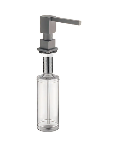 Дозатор для жидкого мыла врезной Koer SDB-02-07 графит (300 мл) (KR5631)