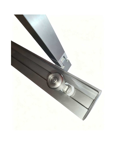 Шторки стеклянные на ванну раздвижные Koer SR BS06-120x150-TR-07 прозрачное стекло Easy Clean 6мм, графит (KR5947)