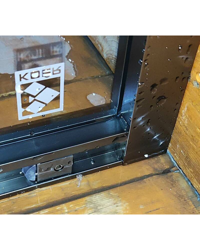 Душова кабіна без піддону Koer SR SC10-90x90x195-TR-07 прозоре скло Easy Clean 6мм, графіт (KR5944)