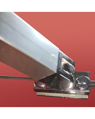 Боковая стенка для кабины Koer SR SW04-80x200-TR-01 прозрачное стекло Easy Clean 10мм, хром (KR5389)