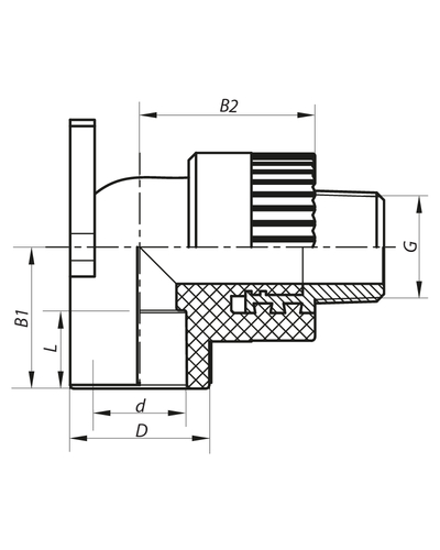 Угол установочный НР 25x3/4M PPR Koer K0126.PRO (KP0151)