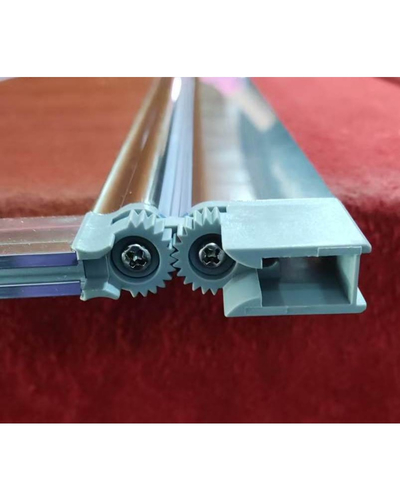 Шторки стеклянные на ванную складные Koer SR BS07-80x140-TR-01 прозрачное стекло Easy Clean 4мм, хром (KR5948)