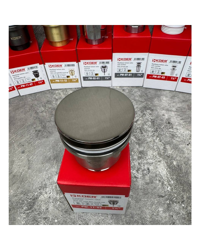 Донний клапан для раковини Koer PW-11-02 1.1/4 універсальний Click-Clack колір нерж.сталь (KR5792)