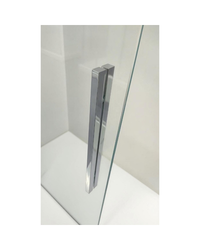 Шторки стеклянные на ванну раздвижные Koer SR BS06-120x150-TR-01 прозрачное стекло Easy Clean 6мм, хром (KR5945)