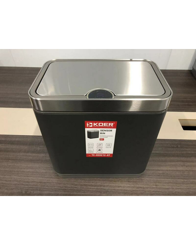 Відро для сміття сенсорне прямокутне Koer TC-020212-07 12 л колір графіт (KR5585)