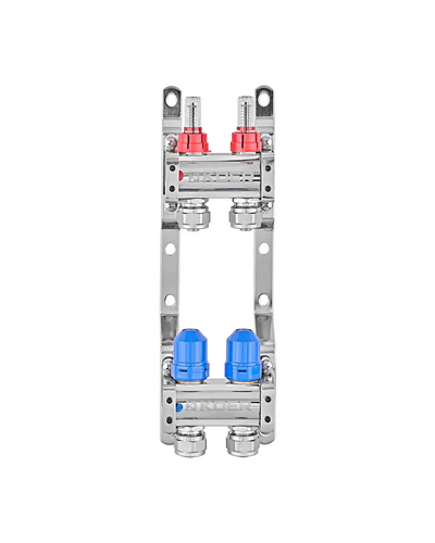 Коллекторный блок с расходомерами и евроконусами Koer KR.1210-2 - 1''x2 ways (KR5264)