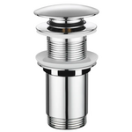 Донний клапан для раковини Koer PW-08-01 1.1/4  без переливу автоматичний Click-Clack хром (KR5786)