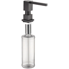 Дозатор для рідкого мила врізний Koer SDB-02-05 чорний (300 мл) (KR5630)