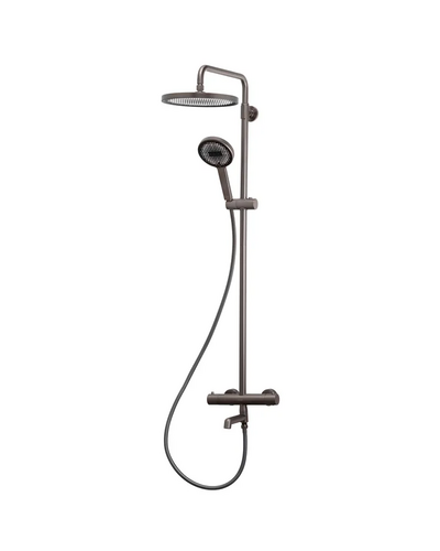 Душевая система с термостатом Koer KB-57029-07 3 функции графит (KR5498)