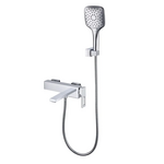 Змішувач для ванни з коротким виливом Koer KB-41009-04 (хром+білий) (KR5985)