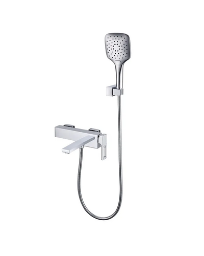 Змішувач для ванни з коротким виливом Koer KB-41009-04 (хром+білий) (KR5985)