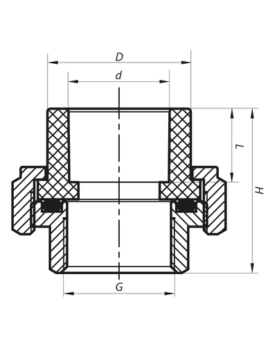 Згін-американка ВР 20x1 / 2F PPR Koer K0129.PRO (KP0164)