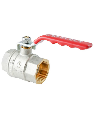 Кран шаровый ГГВ Koer Extreme KE.214-15 - 1/2" FF ручка "рычаг" красная (KR5744)
