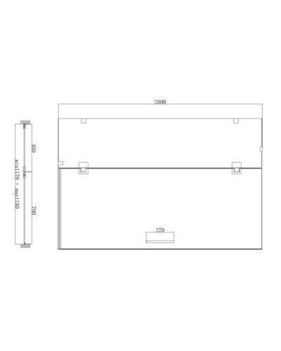 Двері в нішу Koer SR SD04-120x200-TR-07 прозоре скло Easy Clean 10мм, графіт (KR5388)