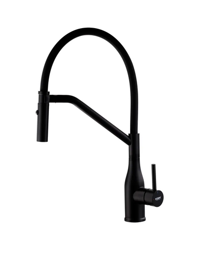 Смеситель для кухни Koer KI-70026-05 с черным силиконовым изливом (KR5210)