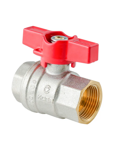 Кран шаровый ГГМ Koer Extreme KE.217-20 - 3/4" FF ручка "бабочка" красная (KR5757)