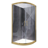 Душова кабіна без піддону Koer SR SC04-90x90x195-TR-12 прозоре скло Easy Clean 5мм матове золото (KR5681)