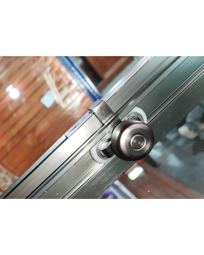 Шторки стеклянные на ванну раздвижные Koer SR BS06-120x150-TR-07 прозрачное стекло Easy Clean 6мм, графит (KR5947)