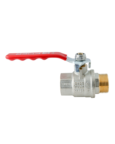 Кран шаровой ГШВ Koer Extreme KE.215-25 - 1" FM ручка "рычаг" красная (KR5752) Кран шаровой ГШВ Koer Extreme KE.215-25 - 1" FM ручка "рычаг" красная (KR5752)
