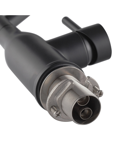 Смеситель для кухни Koer KI-70026-05 с черным силиконовым изливом (KR5210)